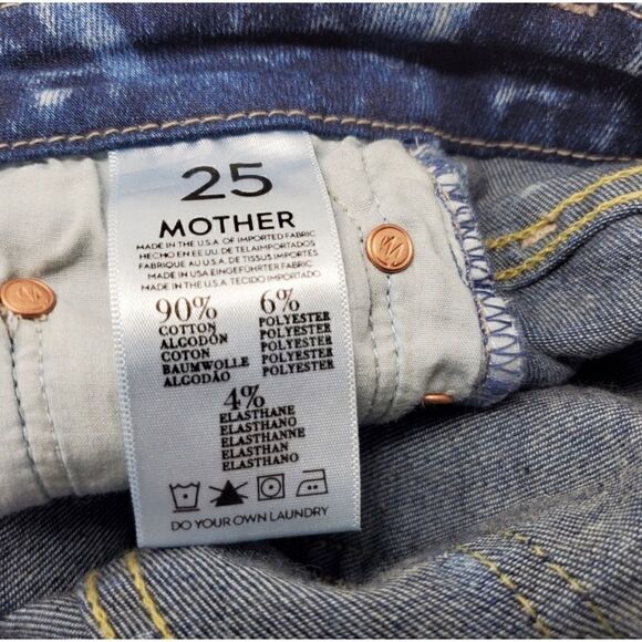 Mother Jeans Looker Ankle Fray in Dog Gone It Wash, Size 25 - Picture 10 of 16